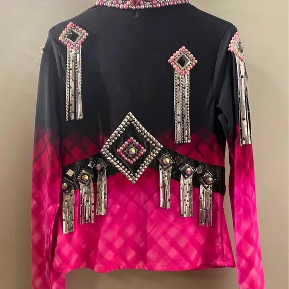 Black and Pink Horse Show Jacket/Shirt - Picture 2 of 4
